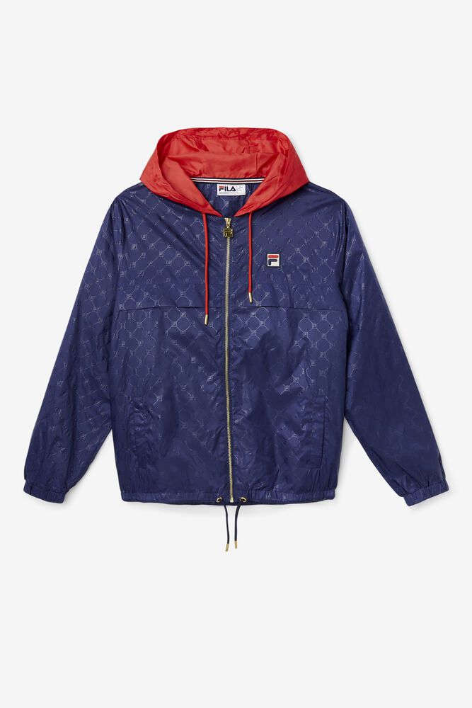 Fila Copper Hood Jacket Navy - Mens - 29031XQKH